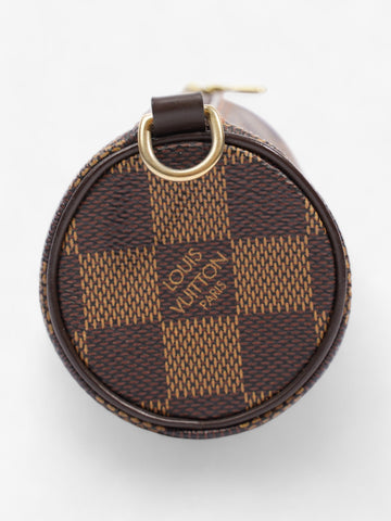 Louis Vuitton Papillon Pouch - No Strap Damier Ebene Coated Canvas Mini