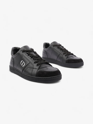 Christian Dior CD Low Top Sneakers Black / White Leather EU 38 UK 5