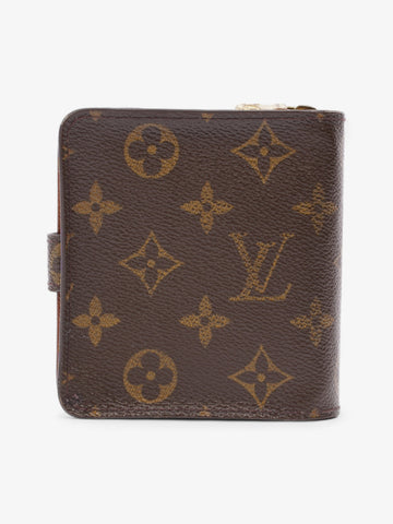 Louis Vuitton Compact Wallet Monogram Coated Canvas