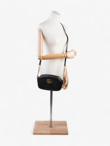 Gucci CS Marmont Black Matelasse Leather Small