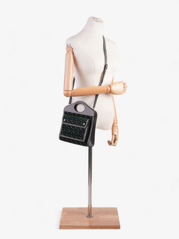 Burberry TB Pocket Bag Grey / Green Leather