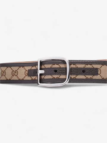 Gucci CS Belt CS Supreme / Brown / Beige Canvas 85cm / 34"