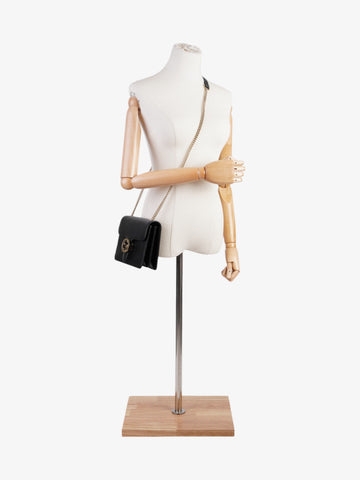 Gucci Interlocking CS  Black Leather Small