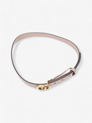 Gucci CS Marmont Thin Belt Dusty Rose / Gold Leather 70cm / 28"