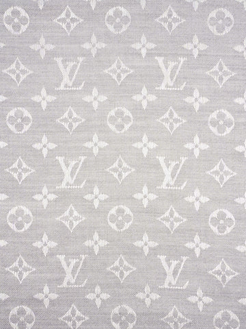 Louis Vuitton Classic Shawl Monogram Grey Silk