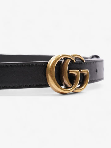 Gucci CS Marmont Thin Belt Black Leather 85cm 34"