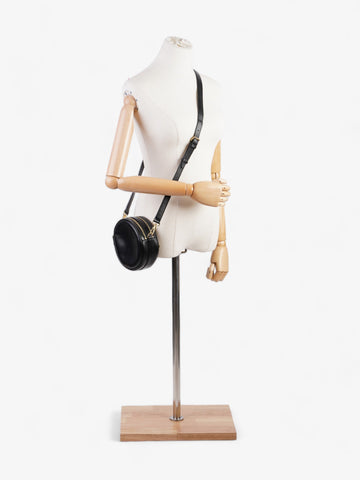 Burberry Louise Round Black Leather
