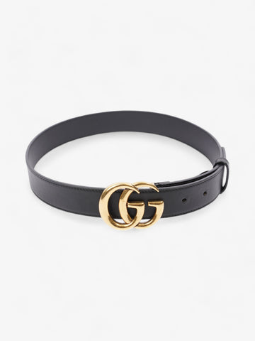 Gucci CS Marmont Belt Black / Gold Leather 70cm / 28"