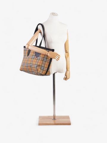 Burberry Reversible Giant Tote Vintage Check Canvas