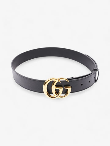 Gucci CS Marmont Belt Black / Gold Leather 80cm / 32"