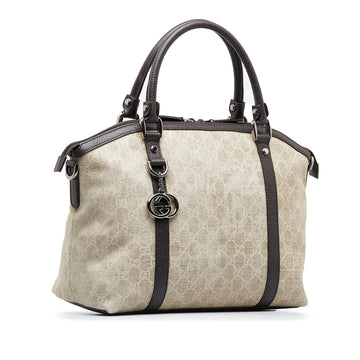 GUCCI VS Canvas Charm Dome Satchel