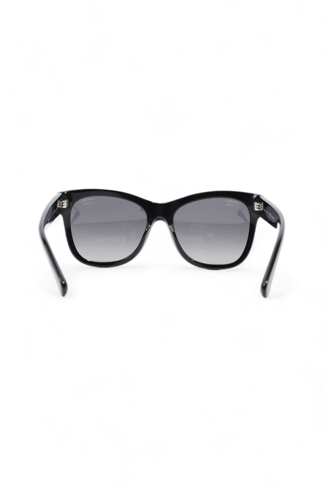 Chanel Polarized Sunglasses Black Acetate 140mm