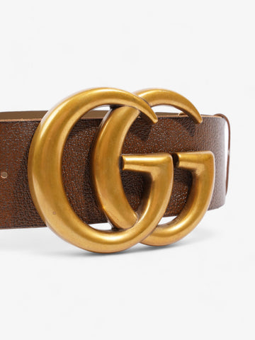 Gucci CS Marmont Extra Wide Belt Brown Leather 85cm / 34"