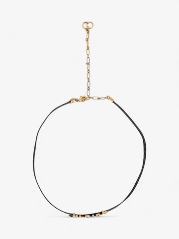 Christian Dior J'Adior Choker Black / Gold Cotton