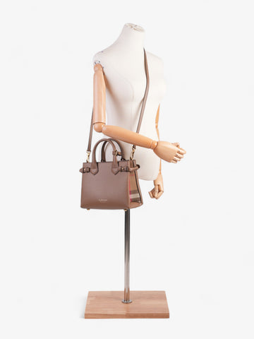 Burberry Banner Bag Brown / Nova Check Leather