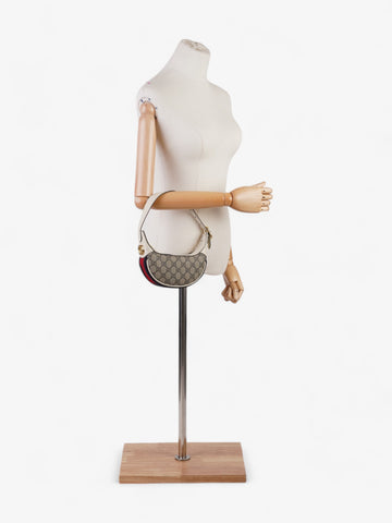 Gucci Ophidia CS Mini Bag Supreme / White Coated Canvas