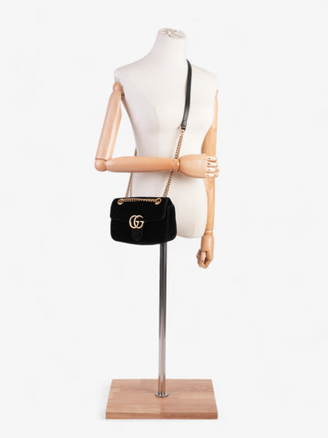 Gucci CS Marmont Black Velvet Mini
