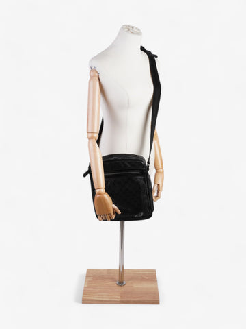 Gucci CS Imprime Messenger Black Coated Canvas