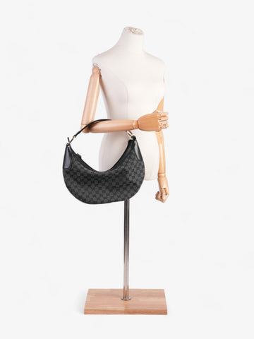 Gucci Half Moon Hobo Black Denim CS Supreme Denim