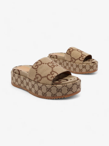 Gucci Angelina CS Platform Slides CS Supreme Canvas EU 38 UK 5