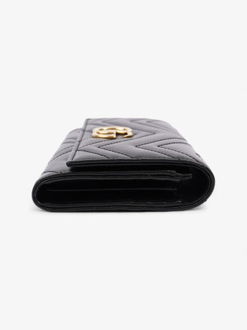 Gucci Gucci Marmont Continental Wallet Black Matelasse Leather