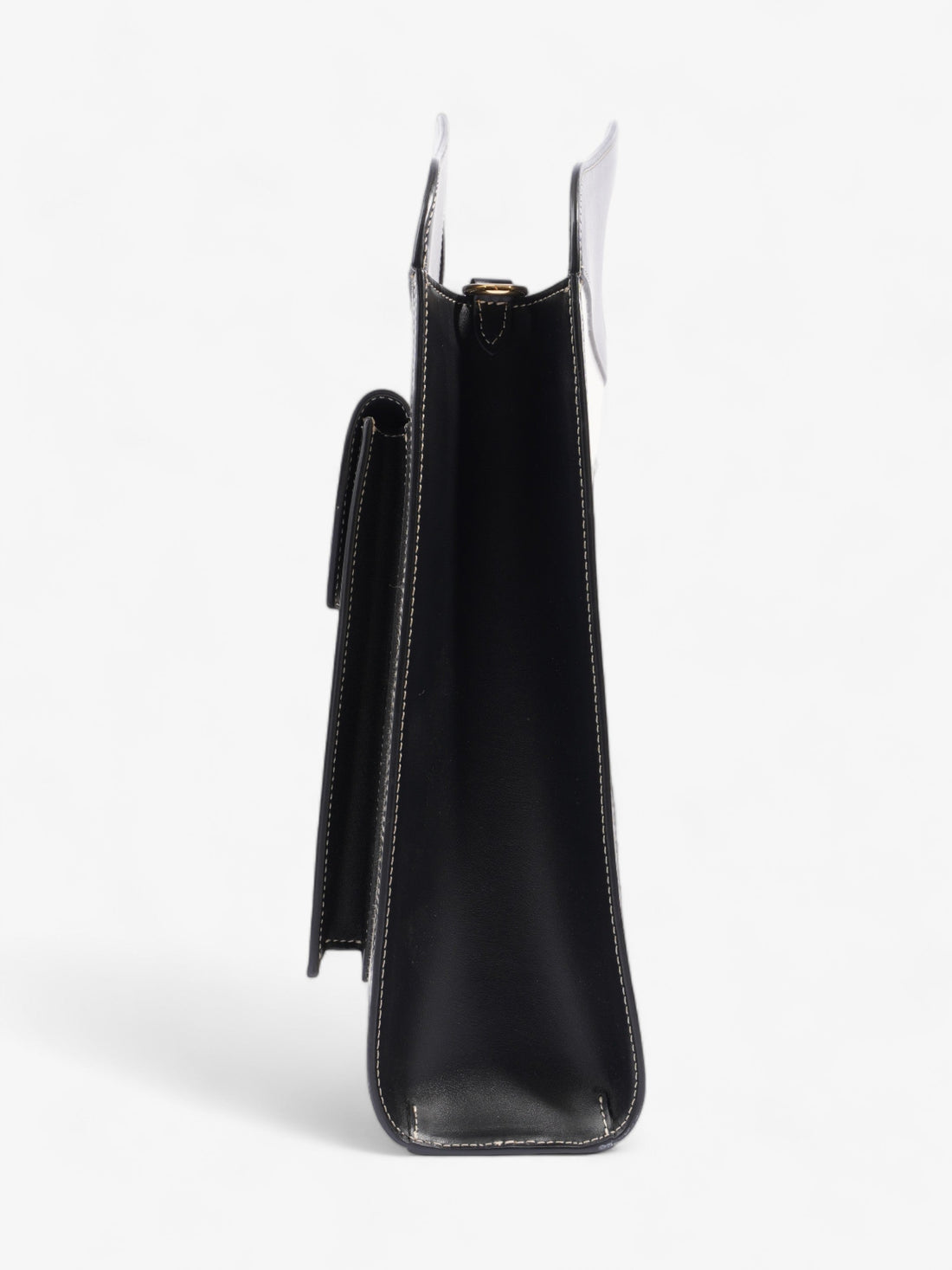 Burberry Pocket Crossbody Cream / Black Canvas