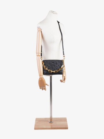Louis Vuitton Coussin Black Lambskin Leather BB