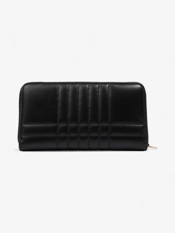 Burberry Lola Zip Wallet Black / Gold Leather Large