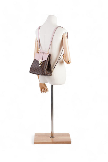 Louis Vuitton Clapton Backpack Damier Ebene / Pink Coated Canvas