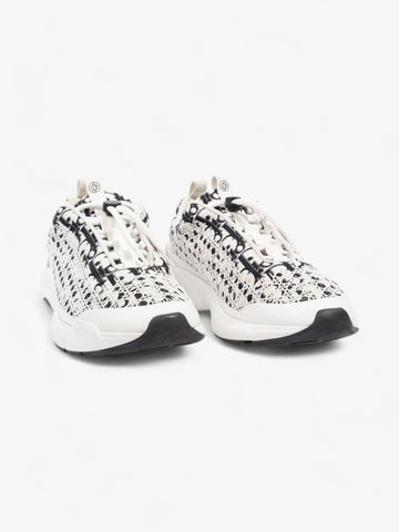 Christian Dior B24 White / Black Oblique Technical Fabric EU 45.5 UK 11