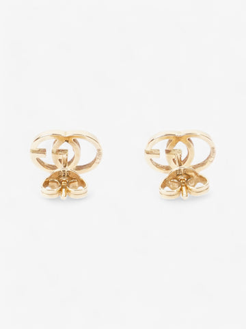 Gucci CS Marmont Stud Earrings Gold Yellow Gold