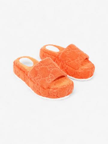 Gucci CS Platform Sandals Orange Cloth EU 36 UK 3