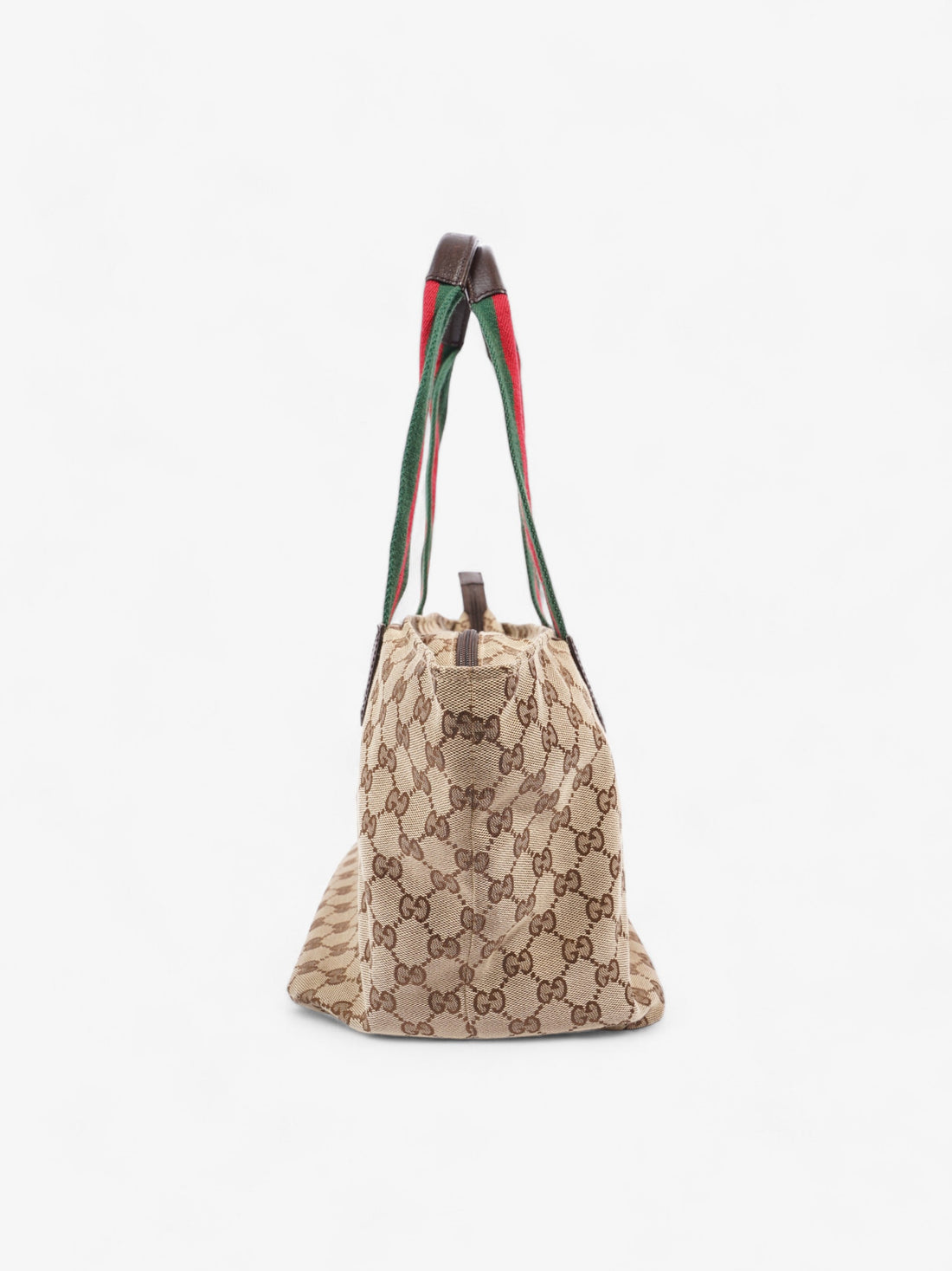Gucci Web Handle Tote CS Supreme / Red / Green Canvas