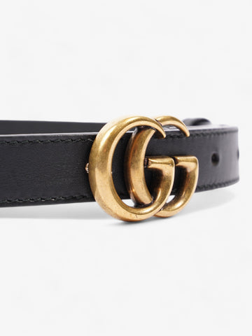 Gucci CS Marmont Thin Belt Black Leather 65cm / 26"