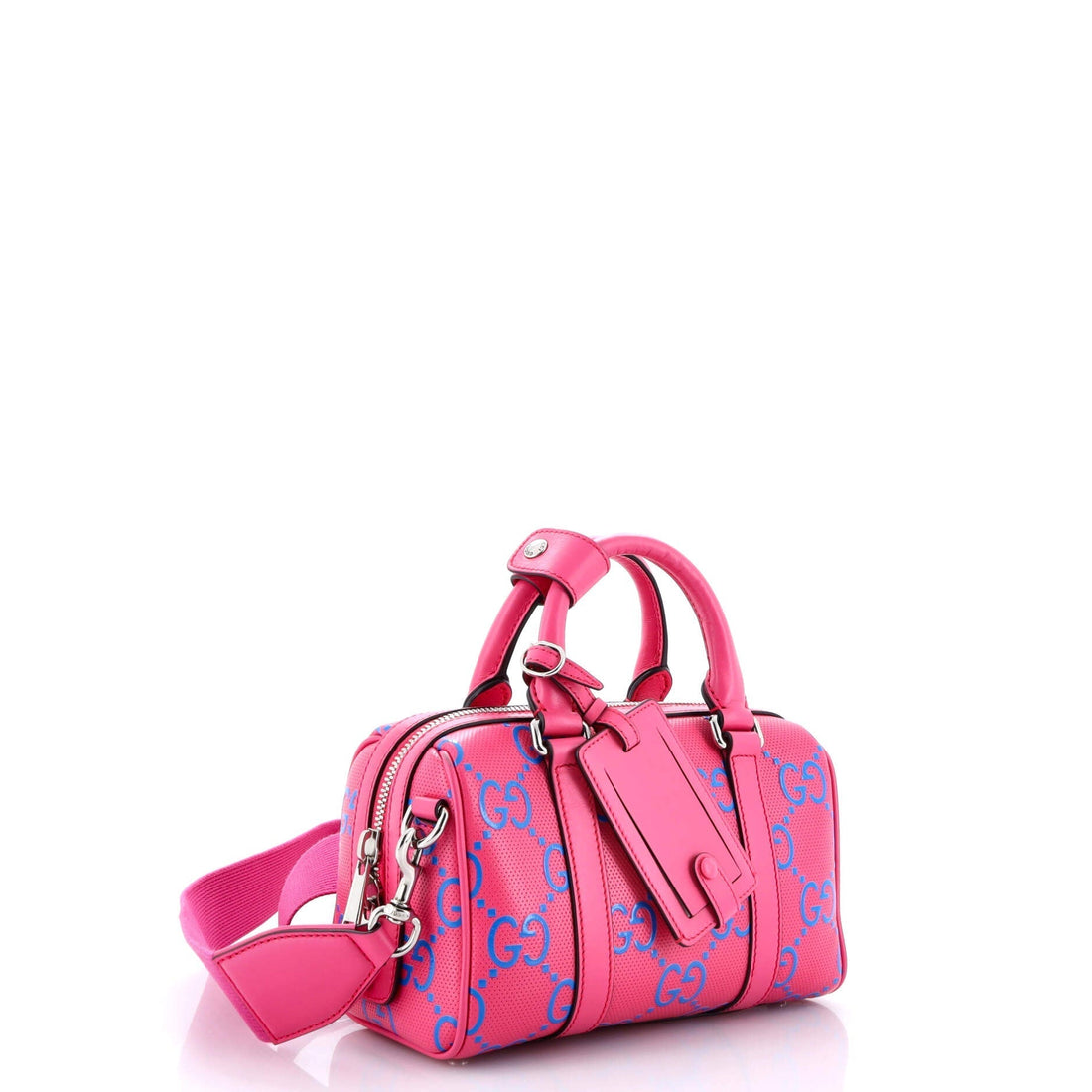 Duffle Bag VS Embossed Perforated Leather Mini