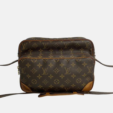 Brown Canvas Nile Crossbody Bag