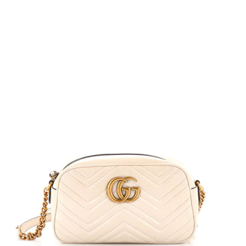GUCCI GG Marmont Shoulder Bag Matelasse Leather Small