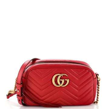 GUCCI GG Marmont Shoulder Bag Matelasse Leather Small