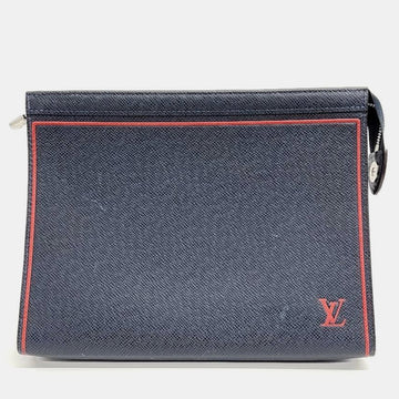 Navy Blue Taiga Pochette Voyage MM Bag