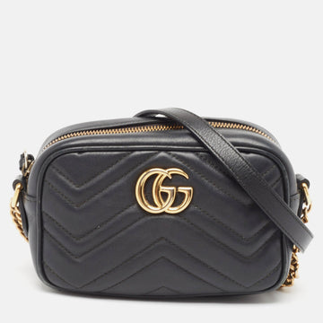 Gucci  Matelass&eacute; Leather Mini VS Marmont Crossbody Bag