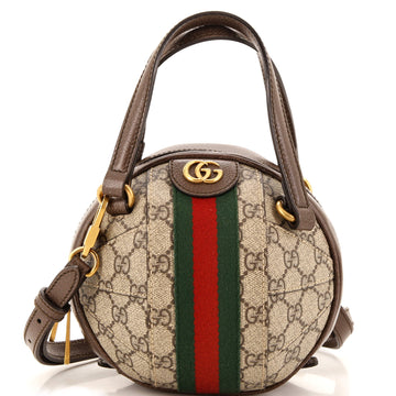 GUCCI Ophidia Basketball Bag GG Coated Canvas Mini