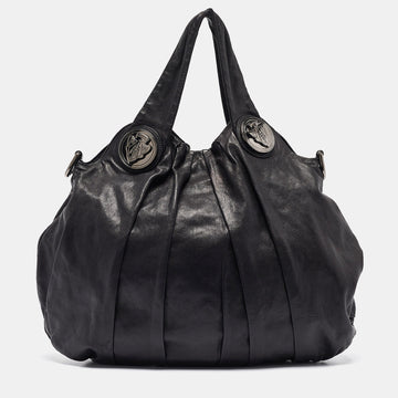 Black Leather Large Hysteria Hobo