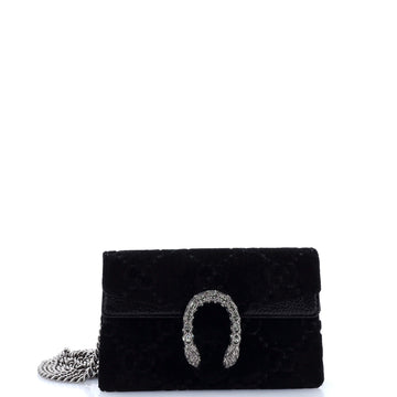 GUCCI Dionysus Bag GG Velvet Super Mini
