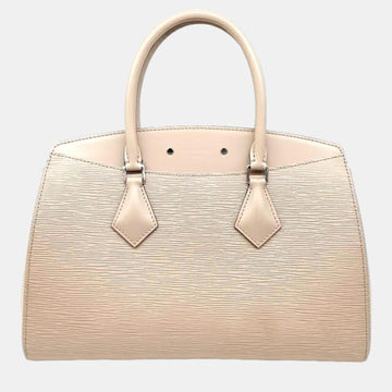 Pink/Beige Epi Leather Souffle MM Top Handle Bag