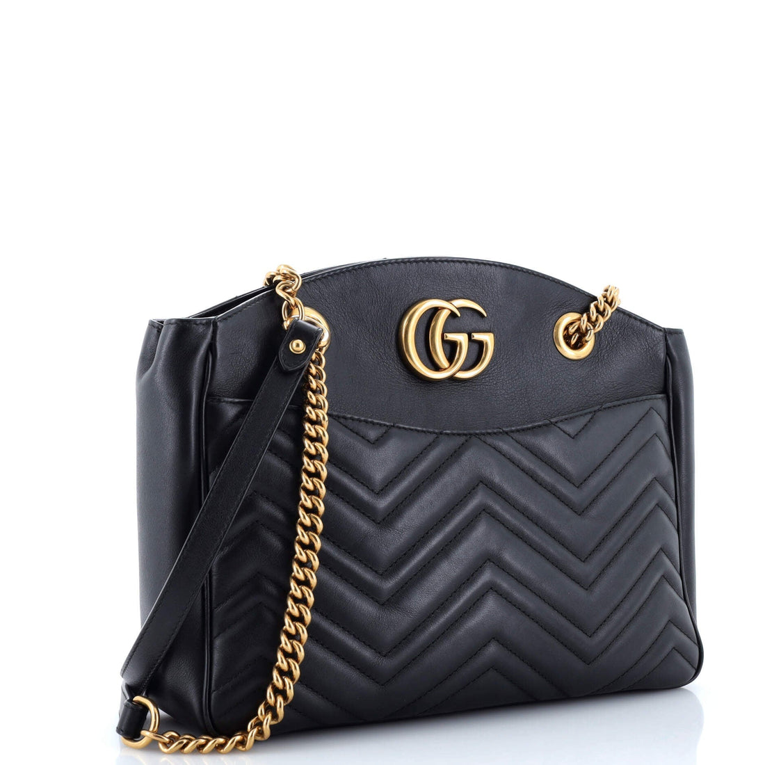 VS Marmont Chain Tote Matelasse Leather Medium