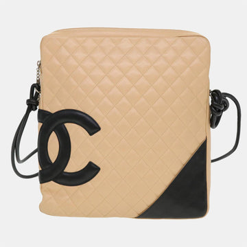 Beige Leather Cambon Ligne  Shoulder bag