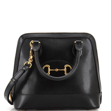 GUCCI Horsebit 1955 Top Handle Bag Leather Small