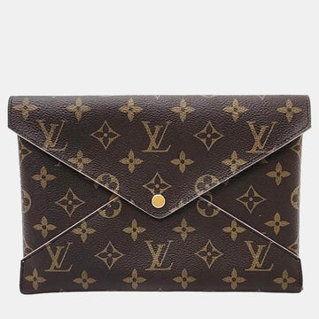 Brown Monogram Canvas Kirigami Clutch Bag