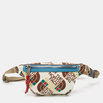 x The North Face Multicolor Print Nylon and Leather Belt Bag