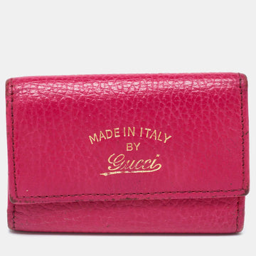 Pink Leather Key Case